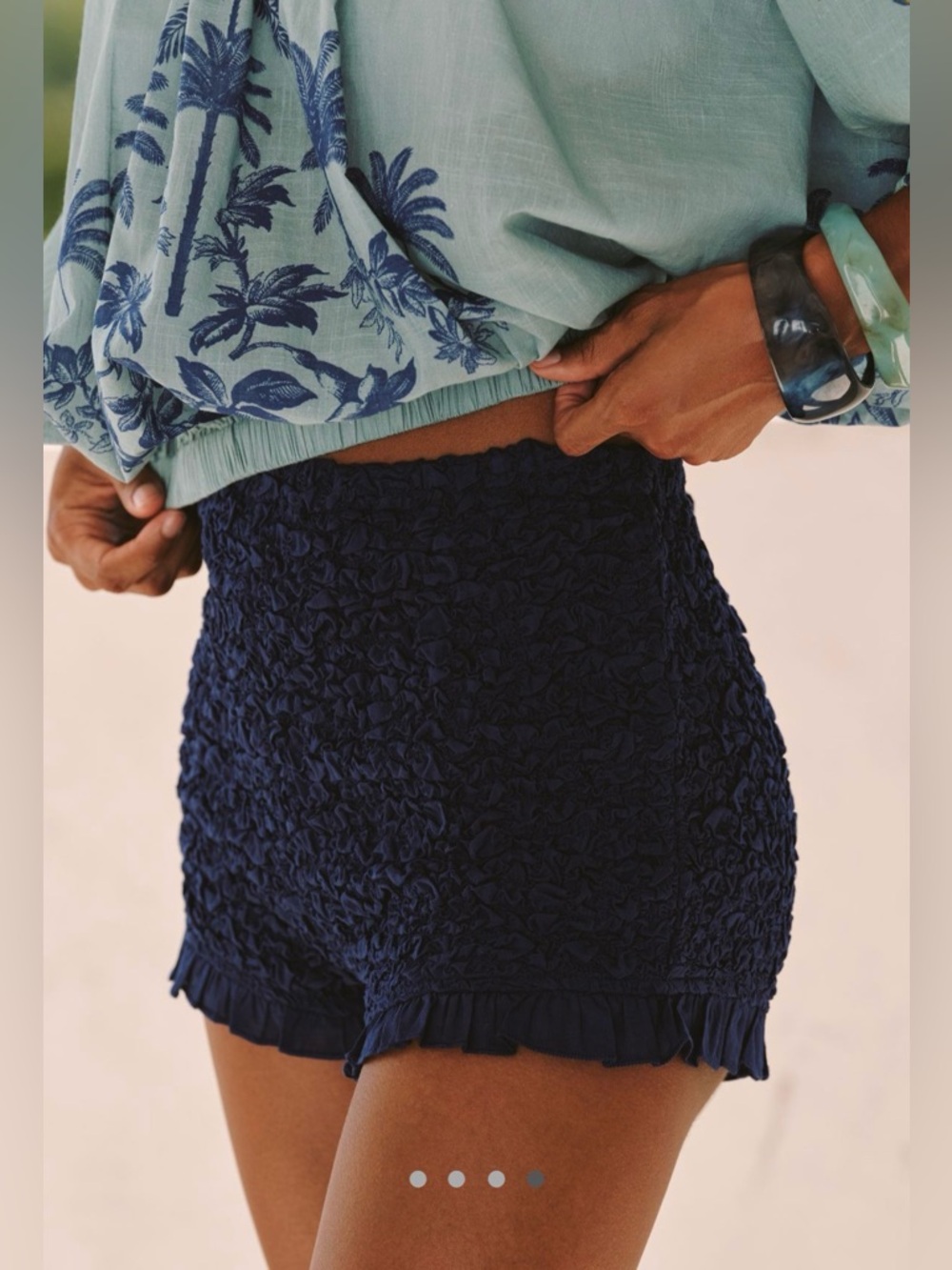 Celandine Smocked Micro Shorts